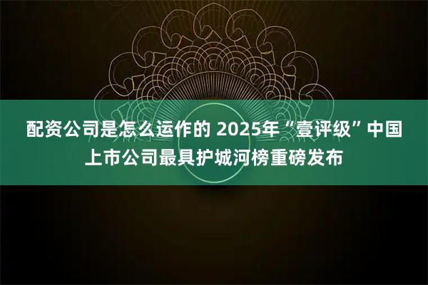 配资公司是怎么运作的 2025年“壹评级”中国上市公司最具护城河榜重磅发布